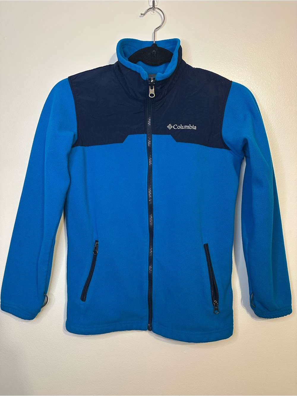Columbia Kids Blue and Navy Full-Zip Fleece Jacket